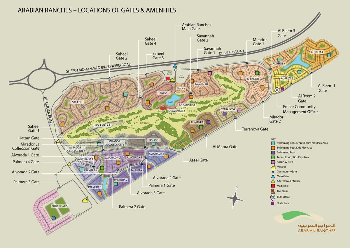 Ərəb ranch, Dubay kart yeri