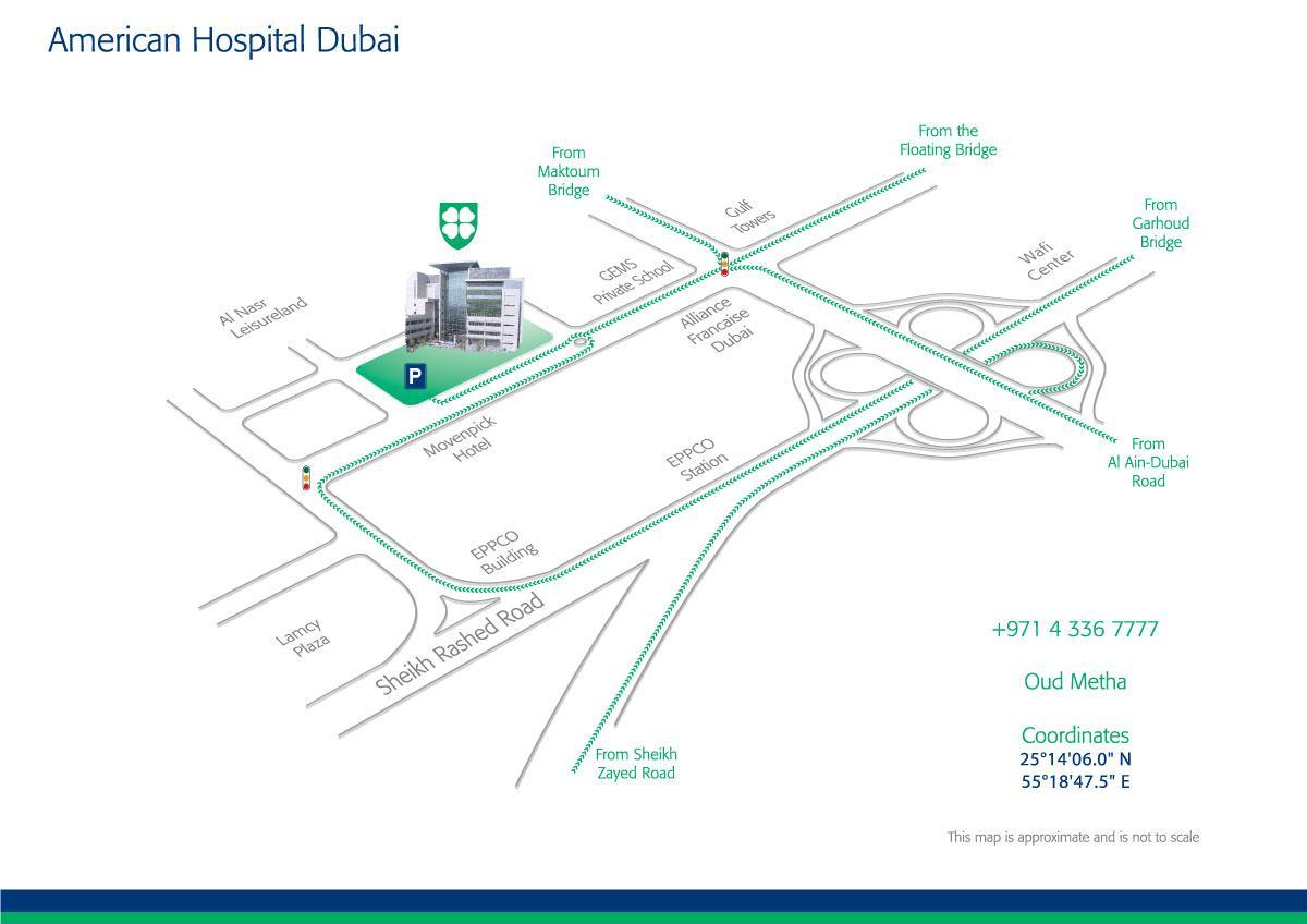 kart amerika hospital Dubayda