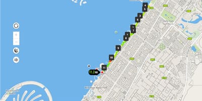 Джумейра Beach treadmill xəritə
