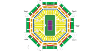 Kart tennis stadionu, Dubay