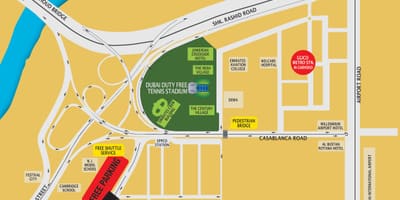 Dubay дьюти-fri tennis yeri xəritədə stadionların